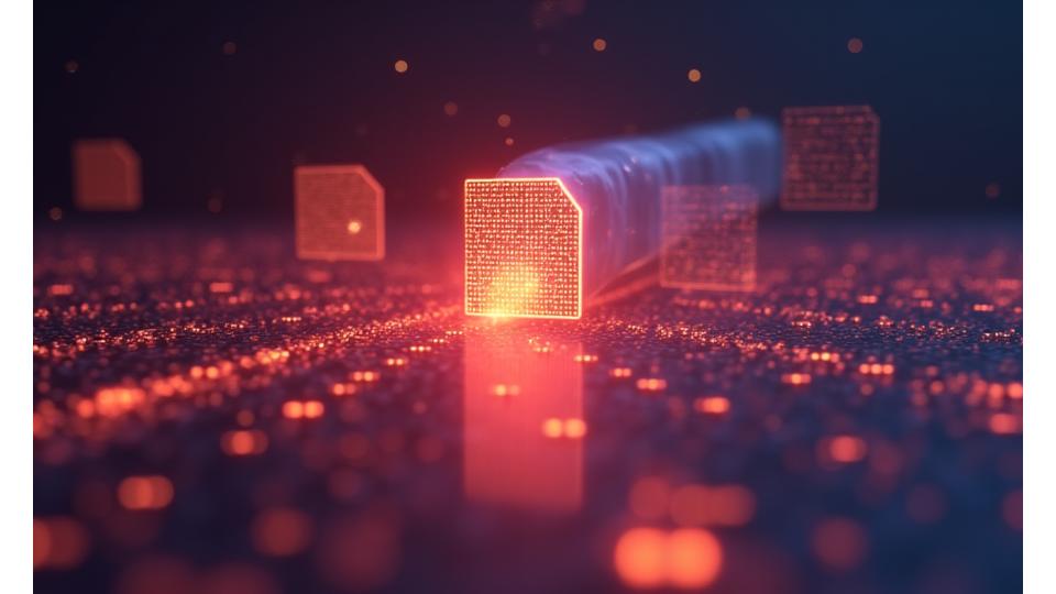 Concetto visivo di dati personali protetti durante la condivisione tra Aria Nuova e partner terzi. Icone di dati che fluiscono attraverso un tunnel sicuro, con lucchetti e sigilli stilizzati. Colori caldi, rassicuranti.