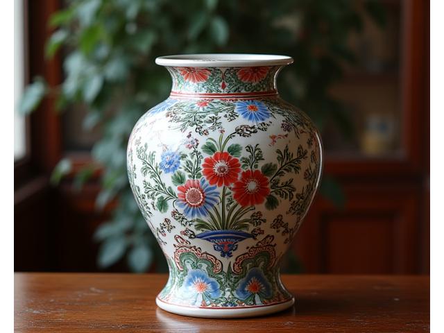 Vaso antico in ceramica restaurato, senza imperfezioni visibili