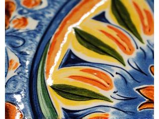 Dettaglio di maiolica rinascimentale restaurata